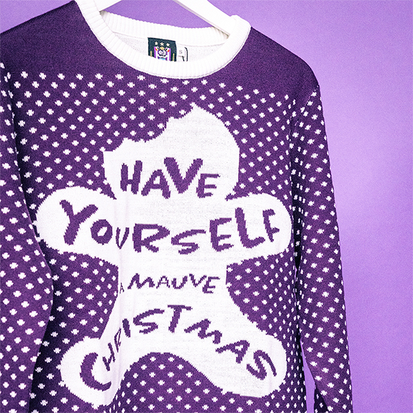 Christmas Sweater "Have Yourself A Mauve Christmas"