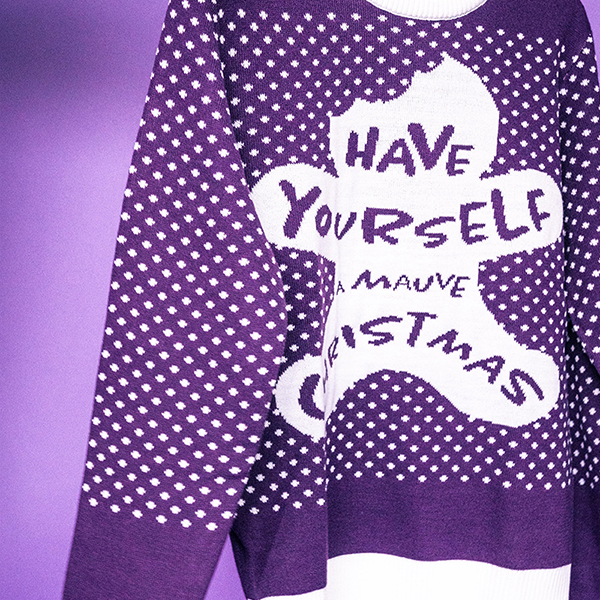 Christmas Sweater "Have Yourself A Mauve Christmas" is-hover