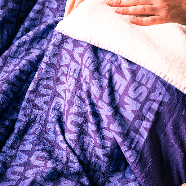 Fleece Blanket - Mauves Pattern