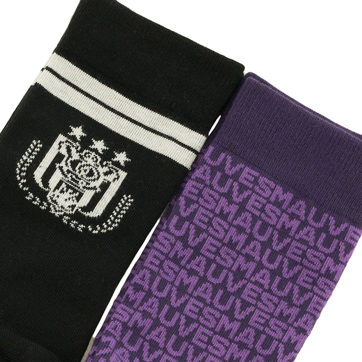 Pack duo de chaussettes - Logo/ Motif Mauves  
